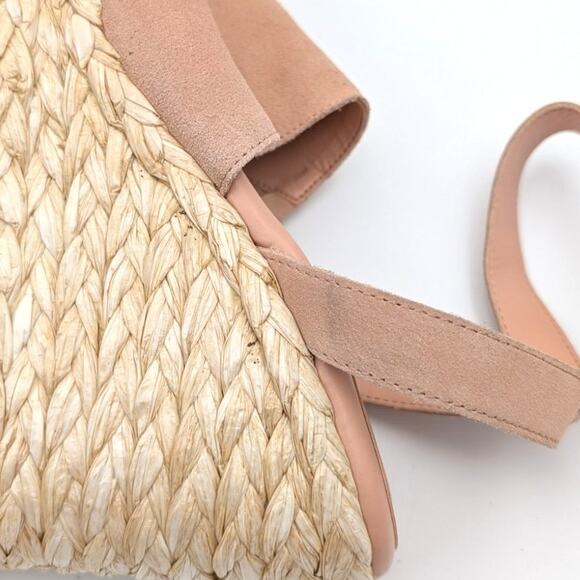 Marc Fisher LTD Nelly Women's Wedge Espadrilles Sandal Pale Blush Size US8M EU39 - Picture 8 of 12